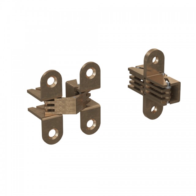 FURNITURE CONCEALED HINGE 12x39mm - BRONZE PLATED